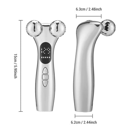 Lulupurest™ 4D Roller Facial Massager – Anti-Aging Face Lifting &amp; Contouring Tool
