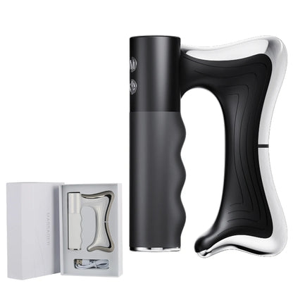 Electric Heating Fascia Knife Muscle Relaxation LCD Vibration Massager Warm Body Lifting Blade Comb Massage Tool