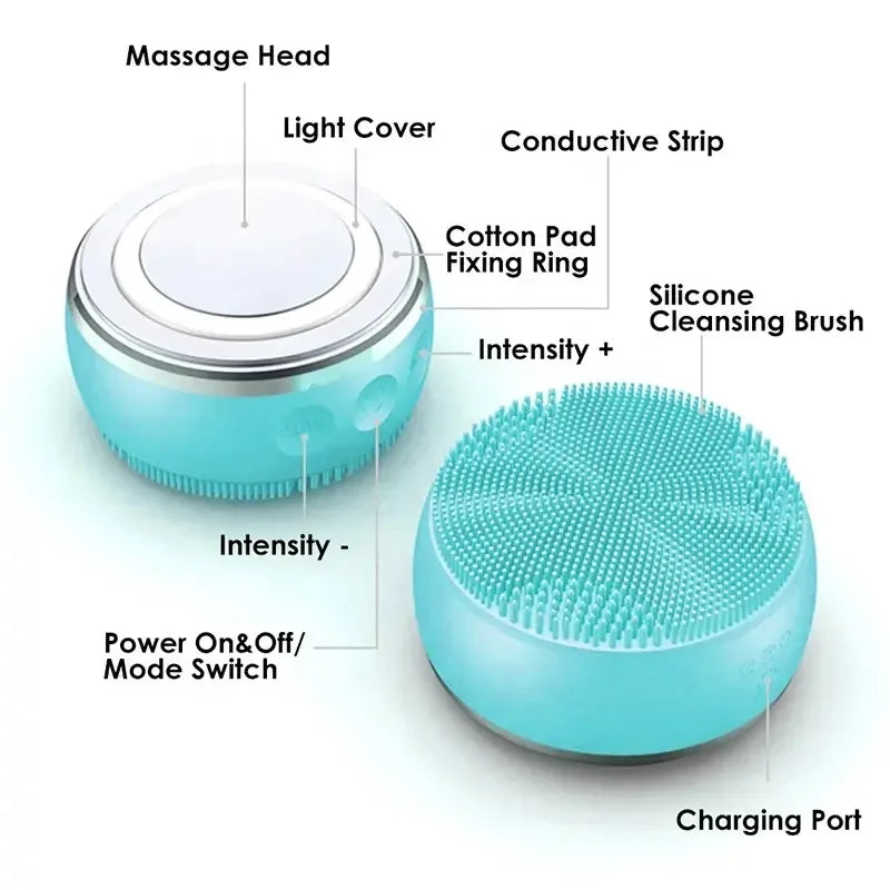 Lulupurest™ 2-in-1 LED Sonic Facial Cleansing Brush