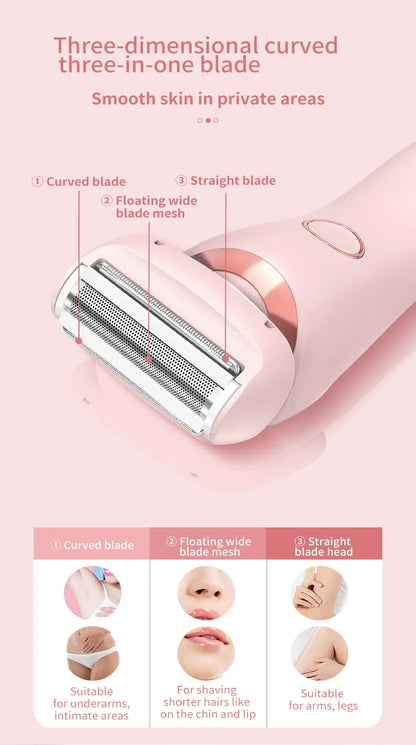 Lulupurest™ 2-in-1 Electric Razor &amp; Bikini Trimmer for Women