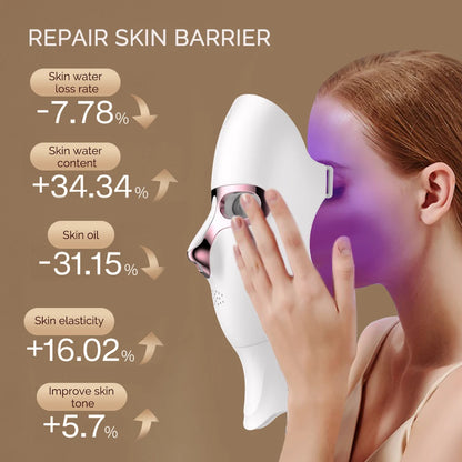 Lulupurest™ LED Face &amp; Neck Radiofrequency Light Therapy Mask