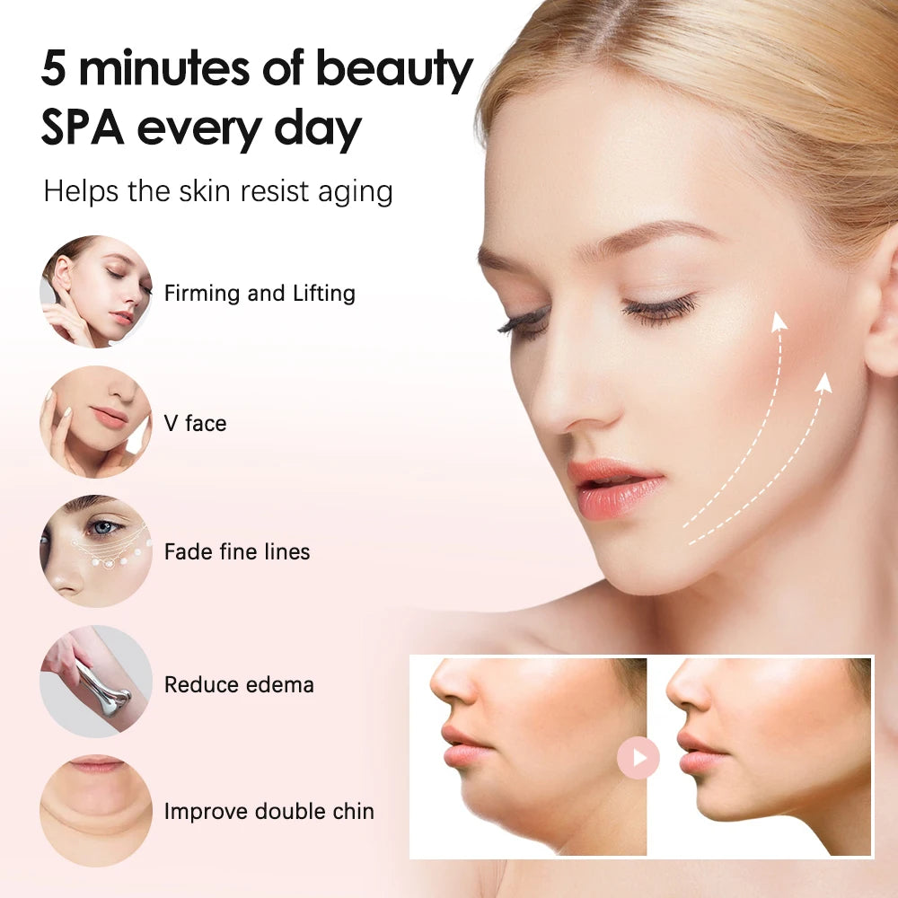Lulupurest™ 4D Roller Facial Massager – Anti-Aging Face Lifting &amp; Contouring Tool