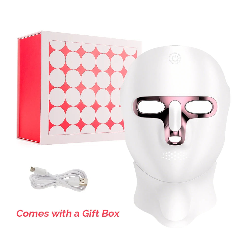 Lulupurest™ LED Face &amp; Neck Radiofrequency Light Therapy Mask
