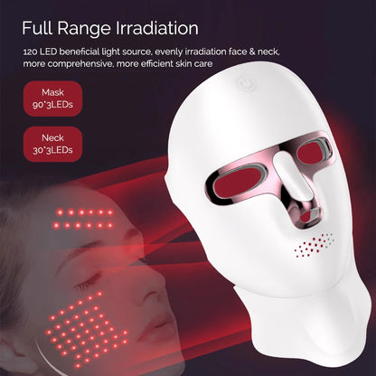 Lulupurest™ LED Face &amp; Neck Radiofrequency Light Therapy Mask