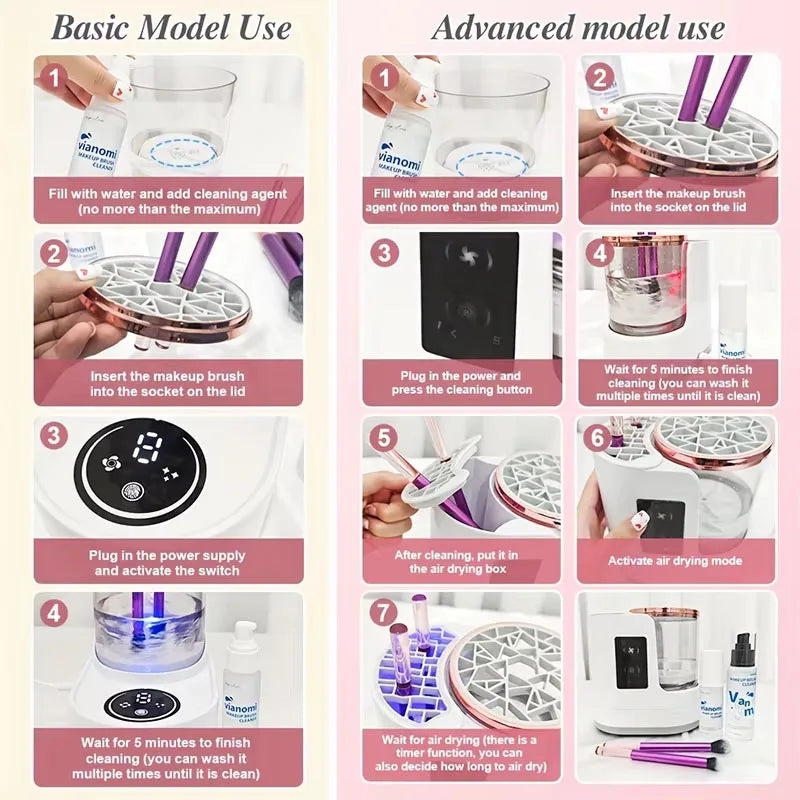 Lulupurest™ Electric Makeup Brush Cleaner &amp; Dryer