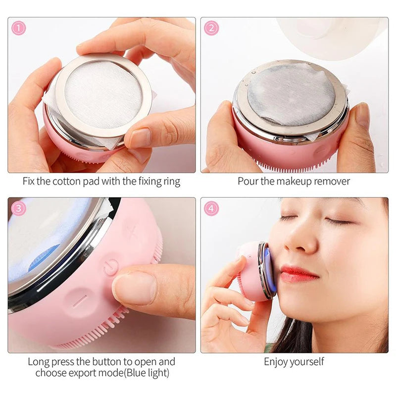 Lulupurest™ 2-in-1 LED Sonic Facial Cleansing Brush