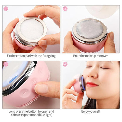 Lulupurest™ 2-in-1 LED Sonic Facial Cleansing Brush