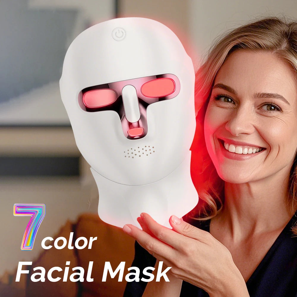 Lulupurest™ LED Face &amp; Neck Radiofrequency Light Therapy Mask