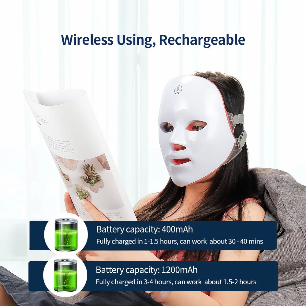 Lulupurest™ 7-Color LED Facial &amp; Neck Mask