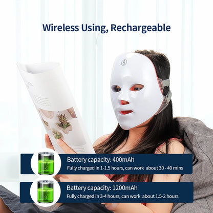 Lulupurest™ 7-Color LED Facial &amp; Neck Mask