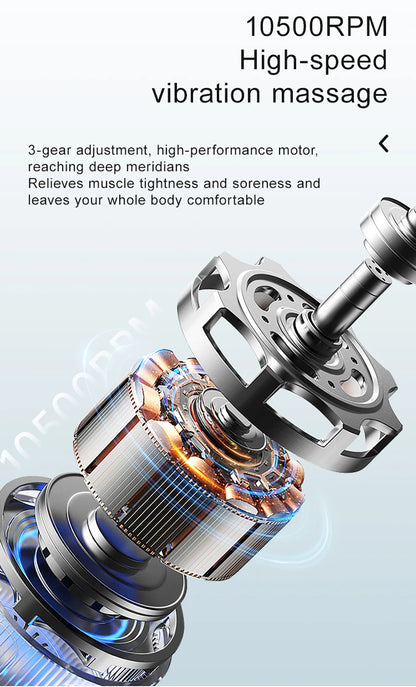Electric Heating Fascia Knife Muscle Relaxation LCD Vibration Massager Warm Body Lifting Blade Comb Massage Tool