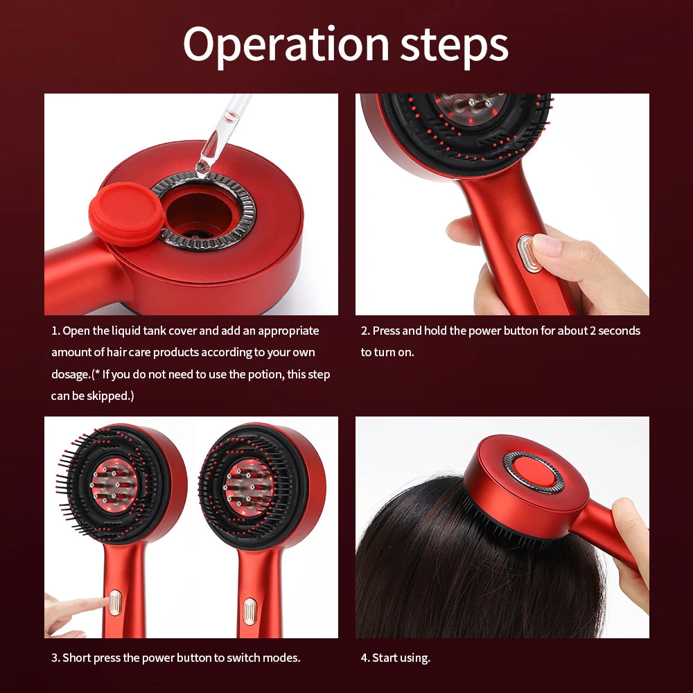 Lulupurest™ 3-in-1 Electric Scalp Massage Comb