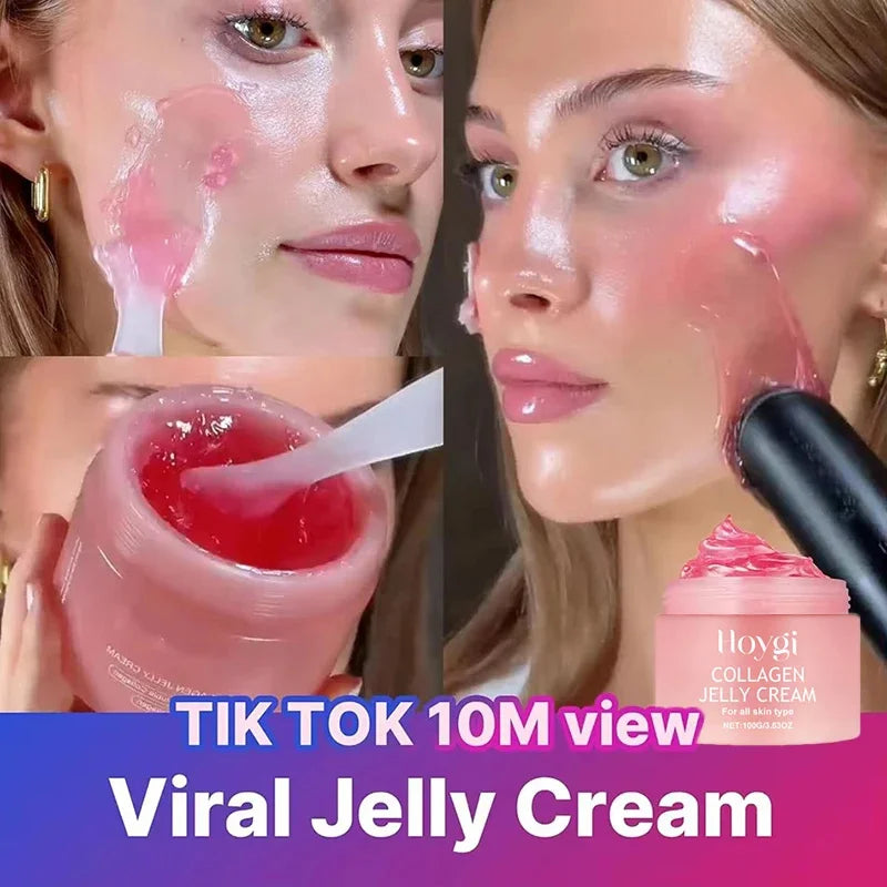 Jelly Face Cream Collagen Soft SPA Nourishing Moisturize Face Shrinks Pores Remove Comedones Jelly Essence Korean Skin Care