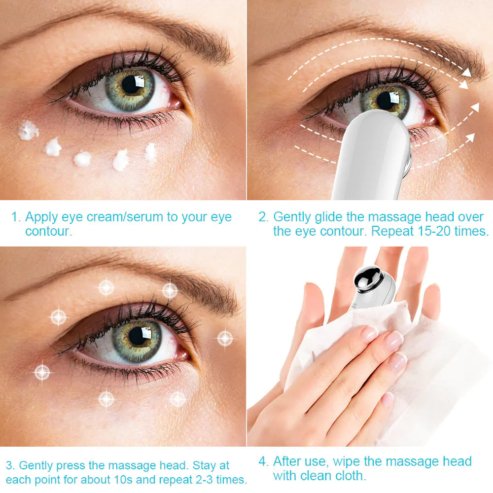 Lulupurest™ Mini Eye Massager for Dark Circles &amp; Fine Lines